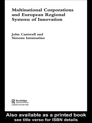 cover image of Multinational Corporations and European Regional Systems of Innovation